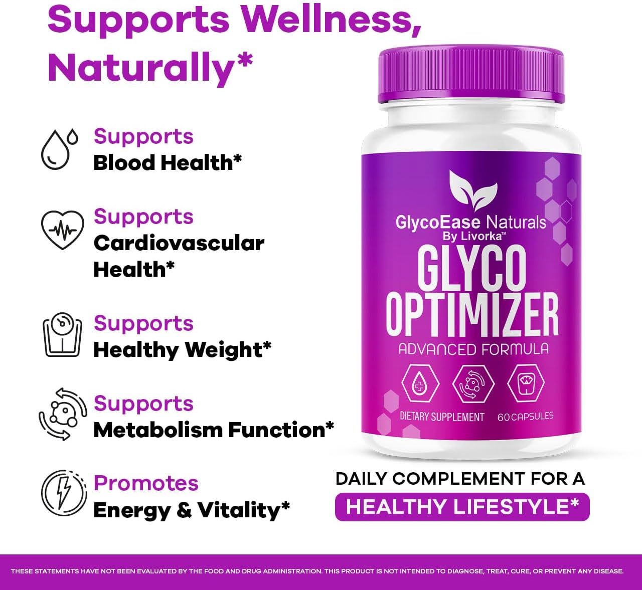 (5 Pack) GlycoEase Glyco Optimizer - Official GlycoEase Pills Natural Supplement Support, Glycoease Premium Naturals Capsules, Glycoeas Advanced Formula Reviews, 300 Capsules for 5 Months - Image 3