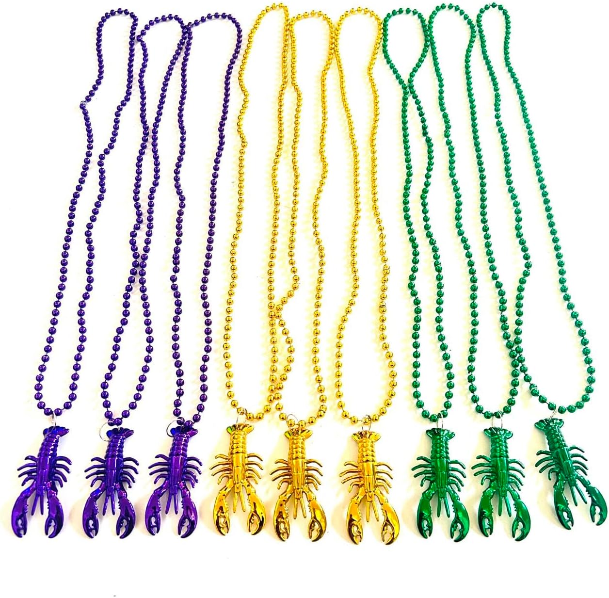 30 Pcs Crawfish Lobster Boil Bead Necklace Parade Holiday Party Supplies Decorations