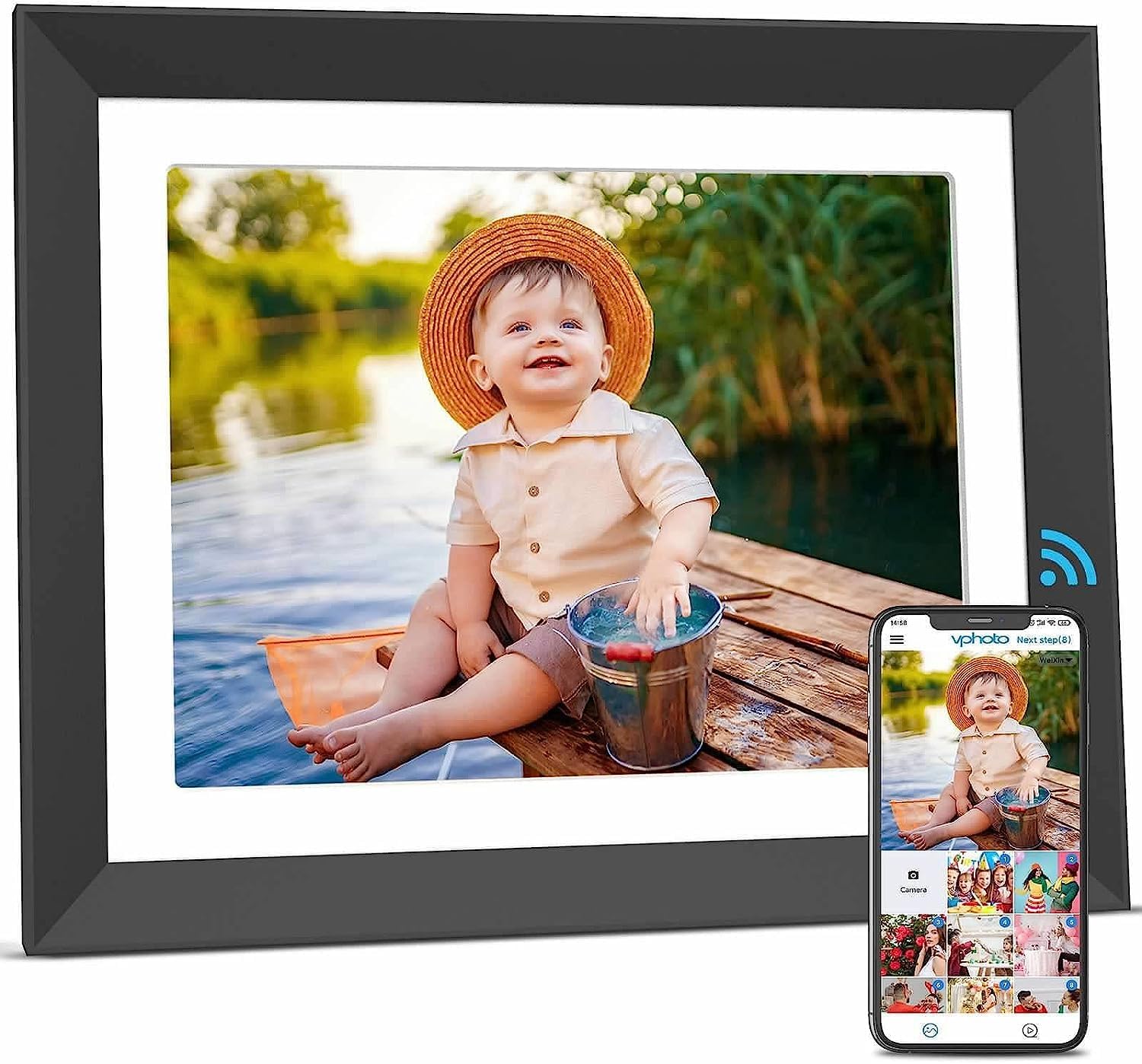 FULLJA 11-inch 2K Smart Digital Picture Frame