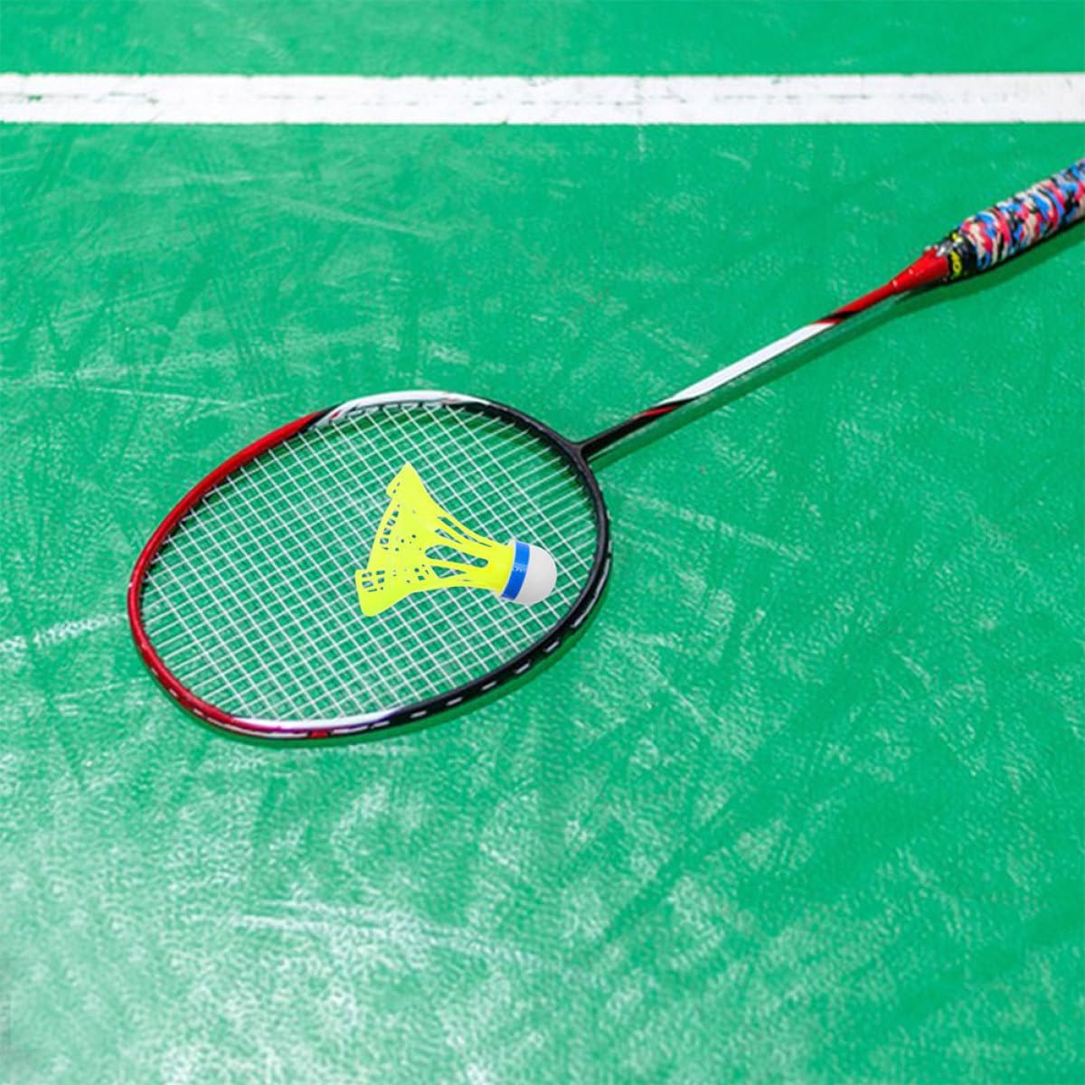 8pcs Windproof Nylon Badminton Shuttlecocks Plastic Outdoor Training Birdies for Backyard Practice Sports Equipment