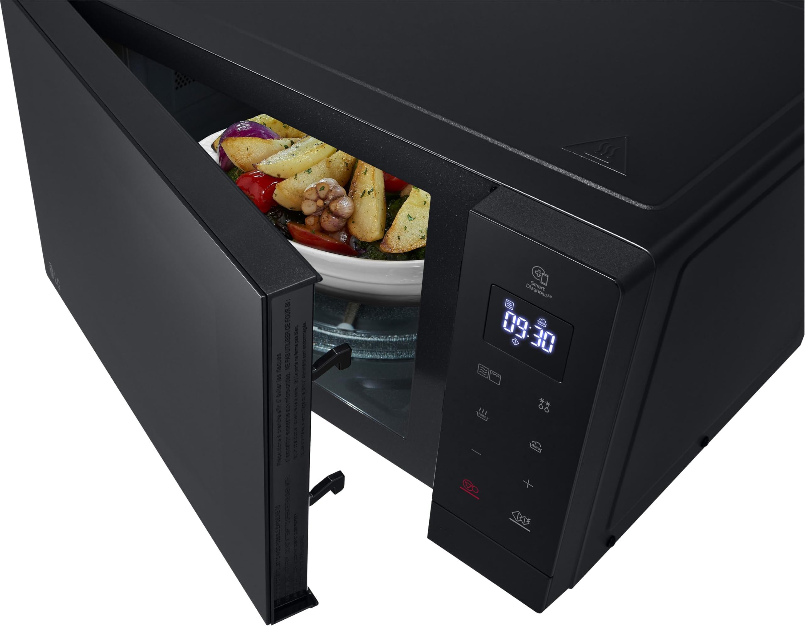 LG MH7032JAS Mikrowelle (30 L, 1000 W) mit Grill (LED-Display, 28 Automatikprogramme, pflegeleicht), Schwarz