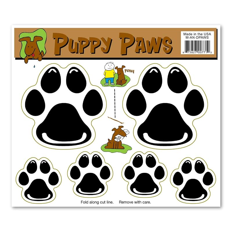 Ímã de Pata de Cachorro para Veículo e Geladeira Magnet America Marrom, Pacote com 2
