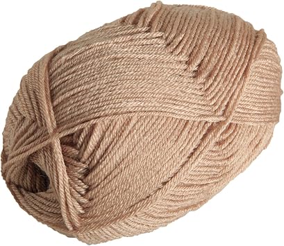 Knit Picks Brava Tan 100% Acrylic Sport Weight Soft Yarn for Knitting, Crocheting, Knitting Machine use, Light Weight Yarn for Baby Items Almond