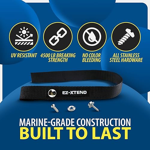 Miniatura 2 de EZ-Xtend Accesorios para barco pontón  Correa de escalera, broche de acero inoxidable y tornillo de acero inoxidable incluidos  Extra resistente