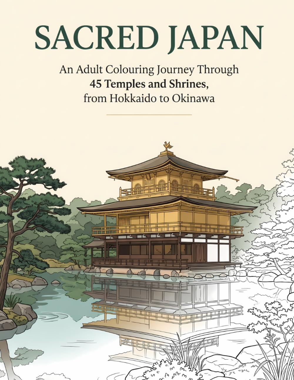 Amazon.com: Sacred Japan: An Adult Colouring Journey Through 45 Temples ...