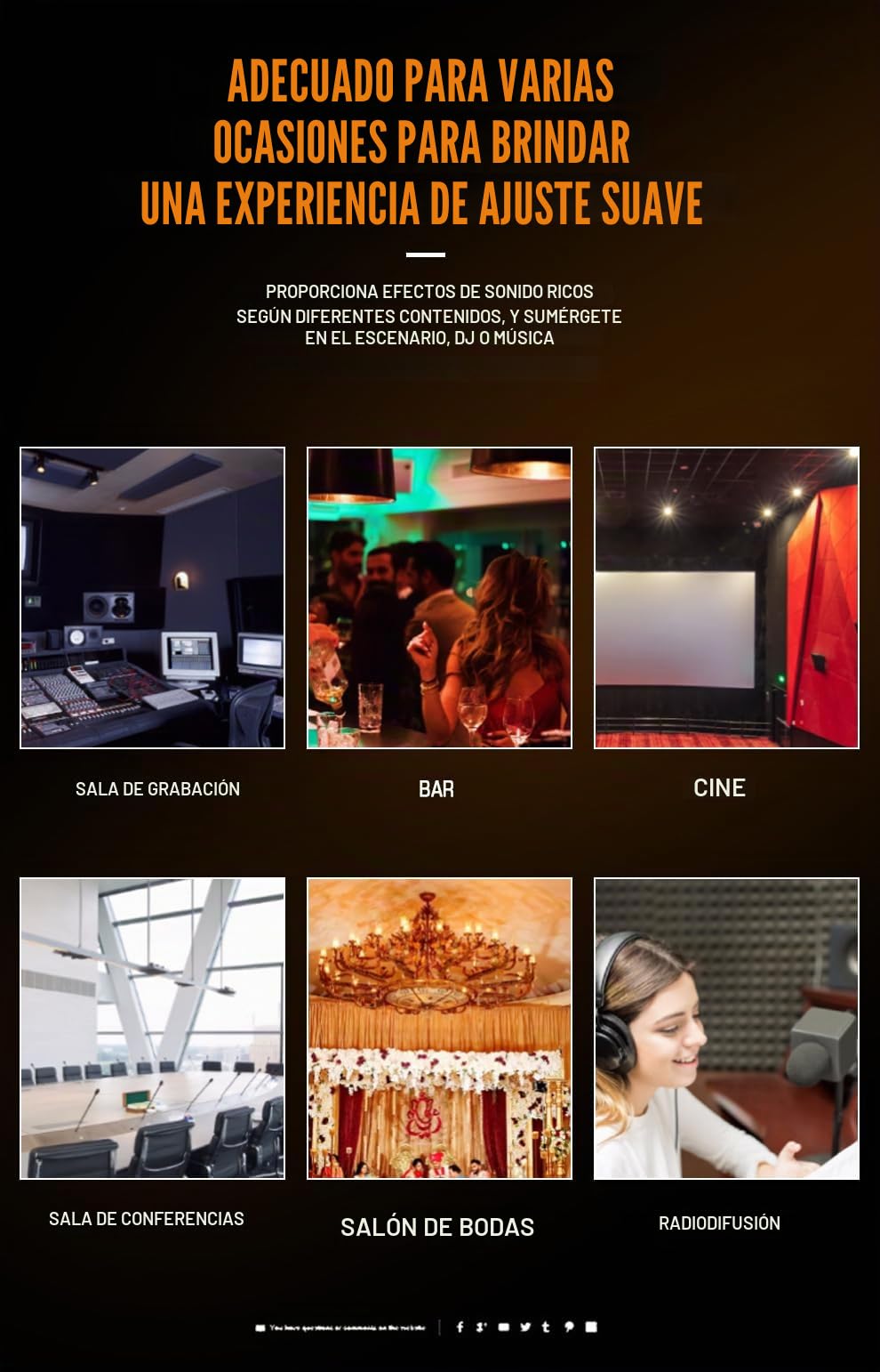 Mezclador profesional de la serie A para grabación de DJ, escenario, karaoke, aplicación de música con efecto 99 DSP, unidad USB para entrada de grabación de computadora, conector de micrófono