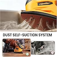 Vista 3 de Lijadora de detalles inalámbrica compatible con batería Dewalt de 20 V MAX (solo herramienta), lijadora eléctrica compacta de mouse de 12000 rpm