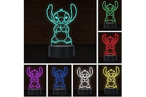 Stitch 3D Night Light: Illuminate Your Child's Dreams