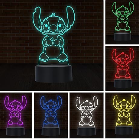 Stitch 3D Night Light: Illuminate Your Child's Dreams