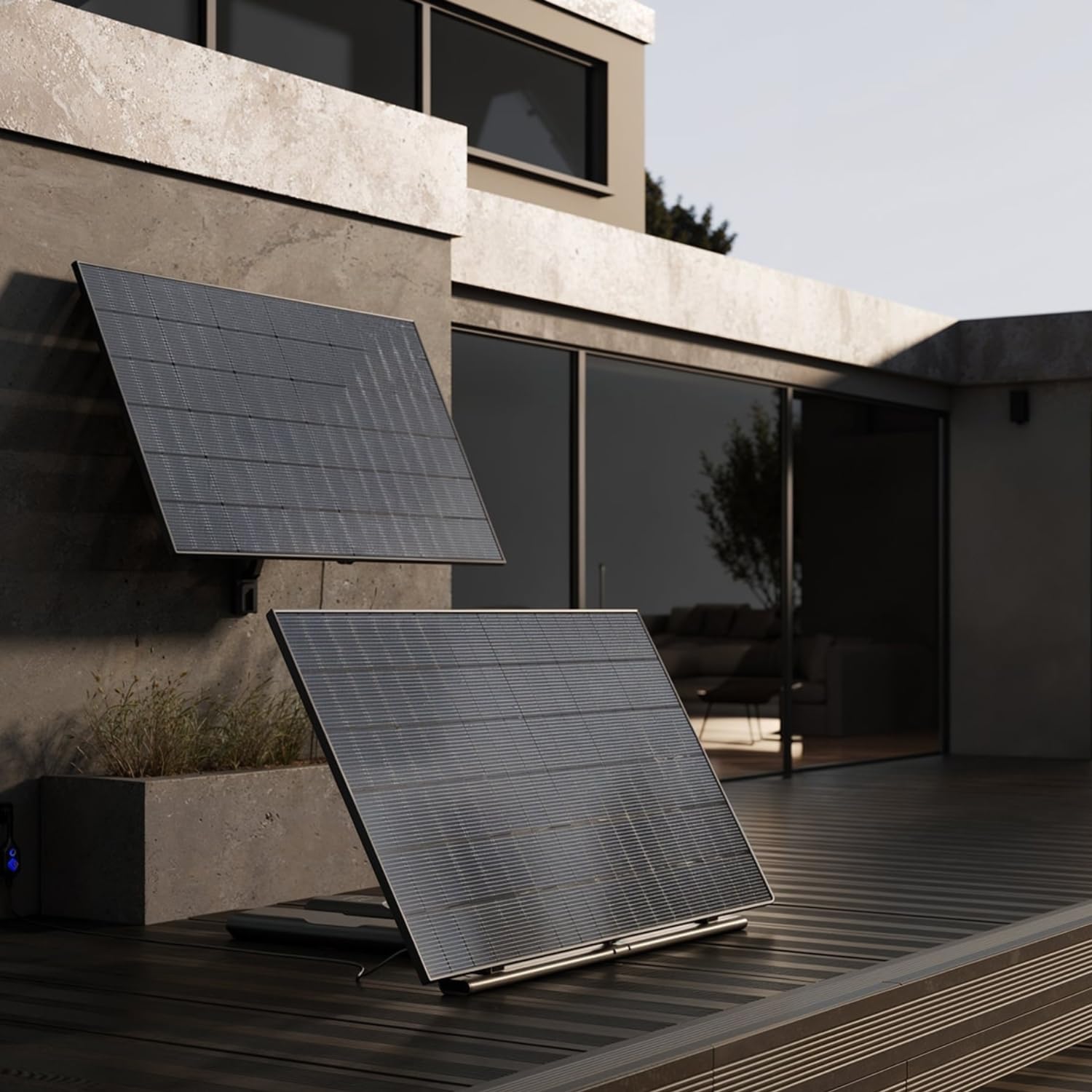 Station Solaire 435W – Kit Plug & Play – Micro-onduleur Solenso, Pied Prémonté + Prise Intelligente – Suivi via Application Mobile