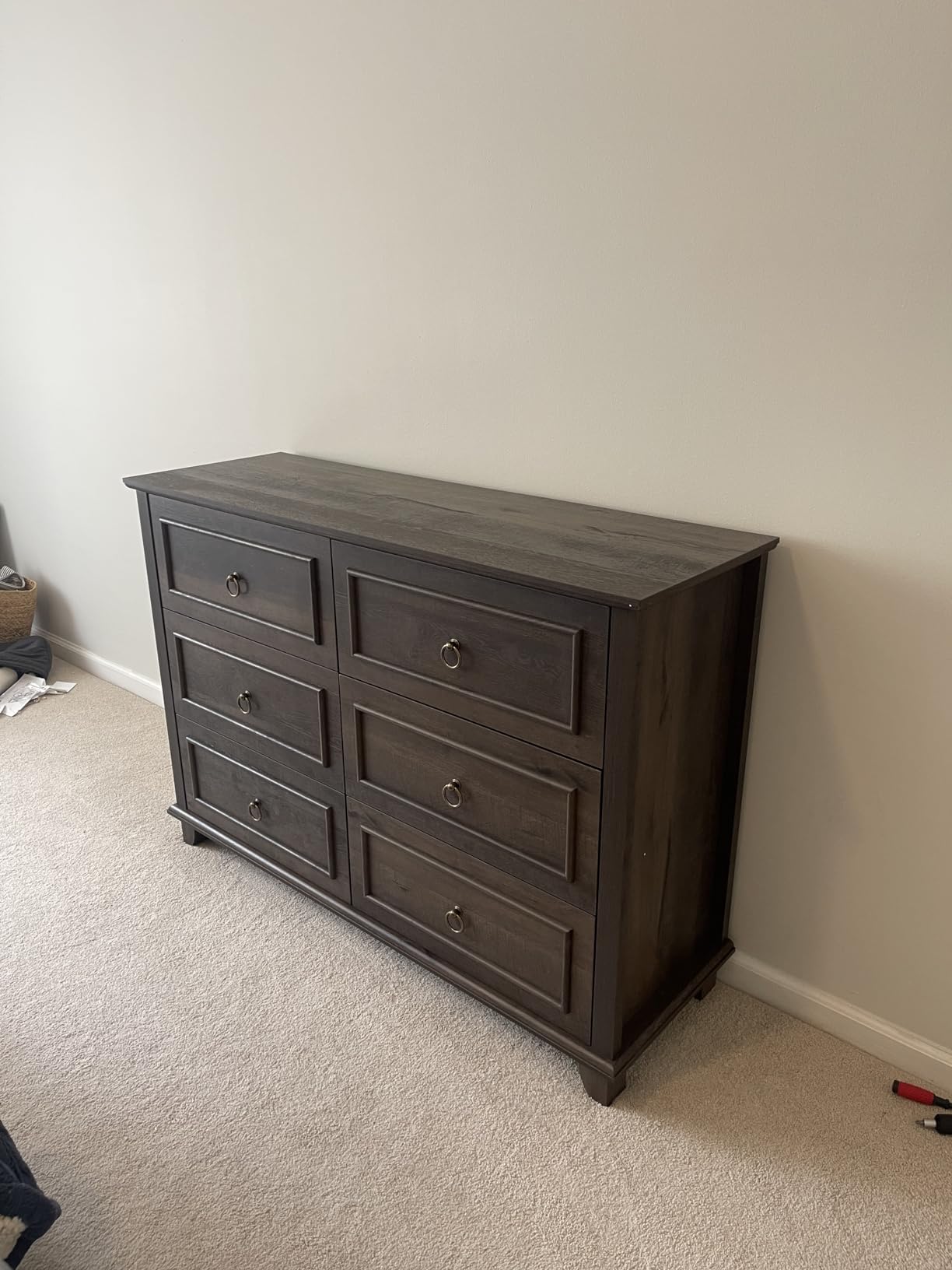 $40/mo - Finance HOSTACK 6 Drawer Double Dresser, Modern Farmhouse ...