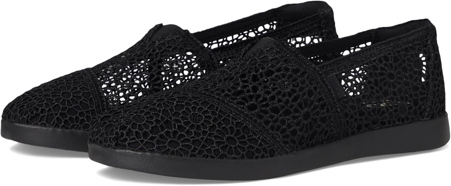 Toms Womens Alpargata Plus Black 1 9 Medium