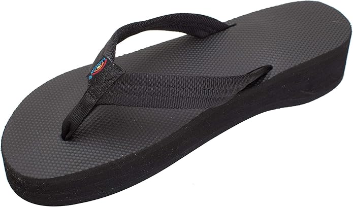 black rubber sandals