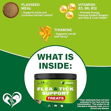 Flea and Tick Prevention Chewable Pills for Dogs and Cats - Revolution Oral Flea Treatment for Pets - Pest Control & Natural Defense - Chewables Small Tablets Made in USA (Salmon (for Cats))
