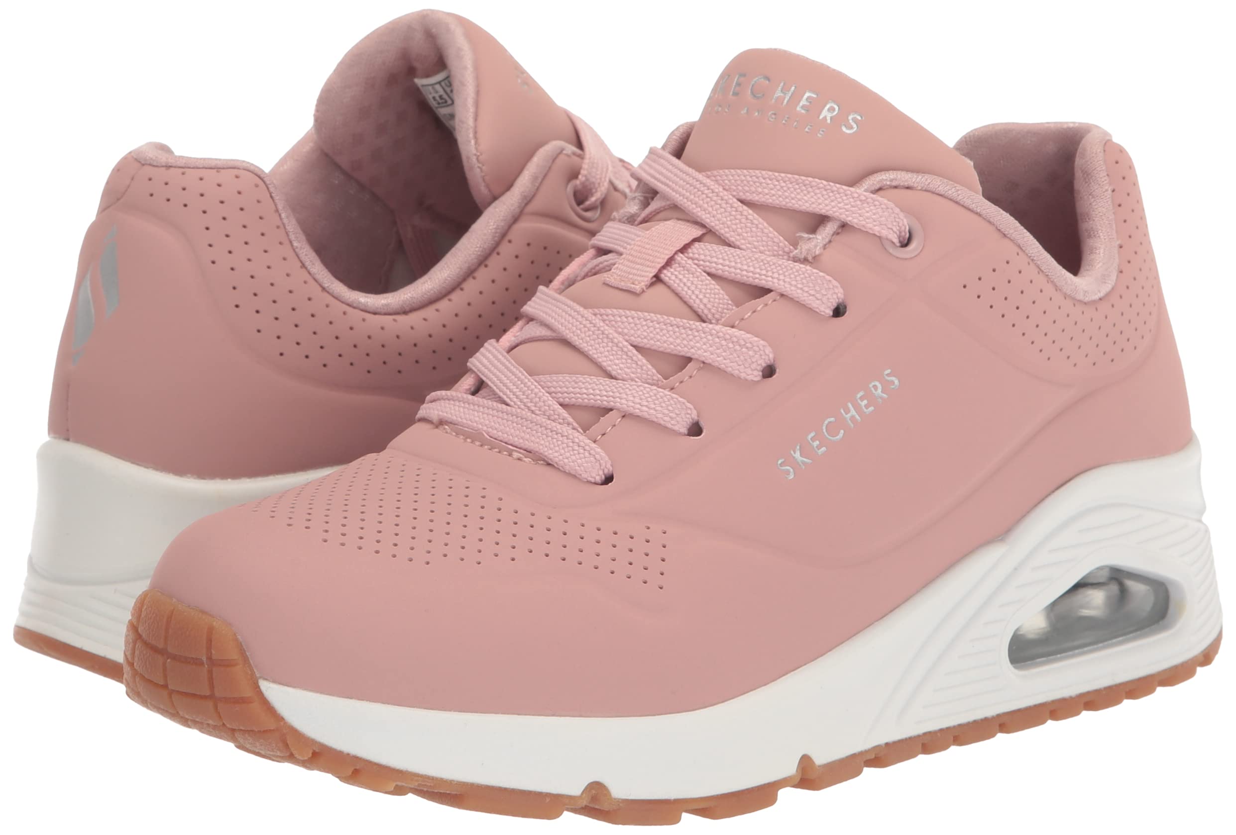 Skechers Damen Uno Stand On Air Trainers, Blush Durabuck/ Mesh, 36.5 EU – Ansicht 7