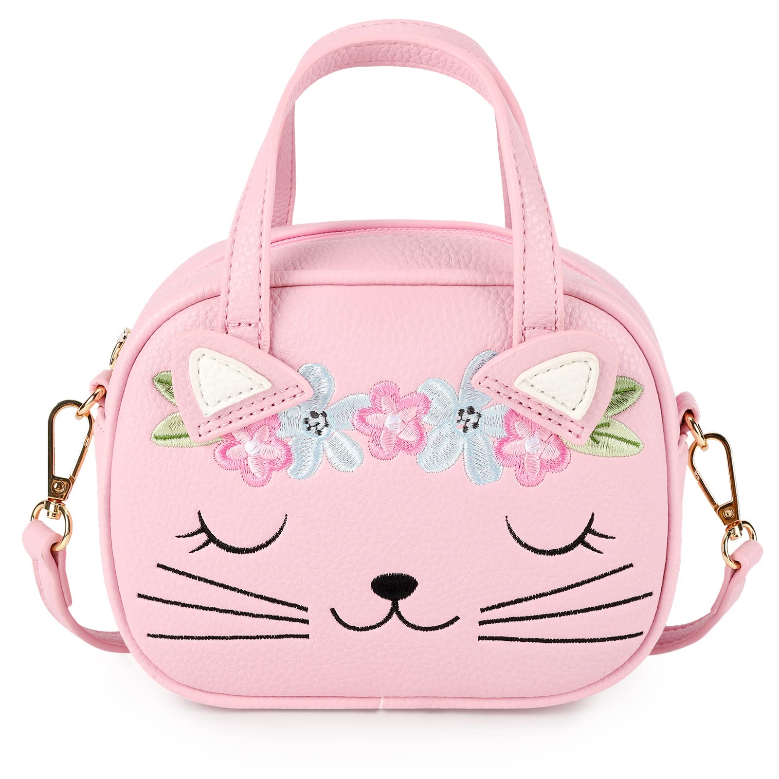 mibasies Toddler Purse for Little Girls Handbags Kids Age 3-8 Cat purse