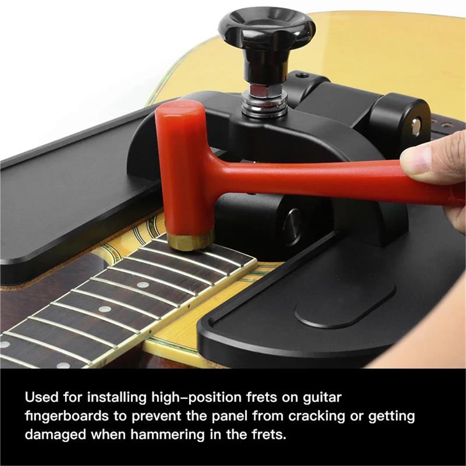 Supporto Per Martellamento Di Tasti Per Chitarra Strumenti Musicali Acustici Ed Elettrici Per Un Sicuro Fretting Morsetto Regolabile