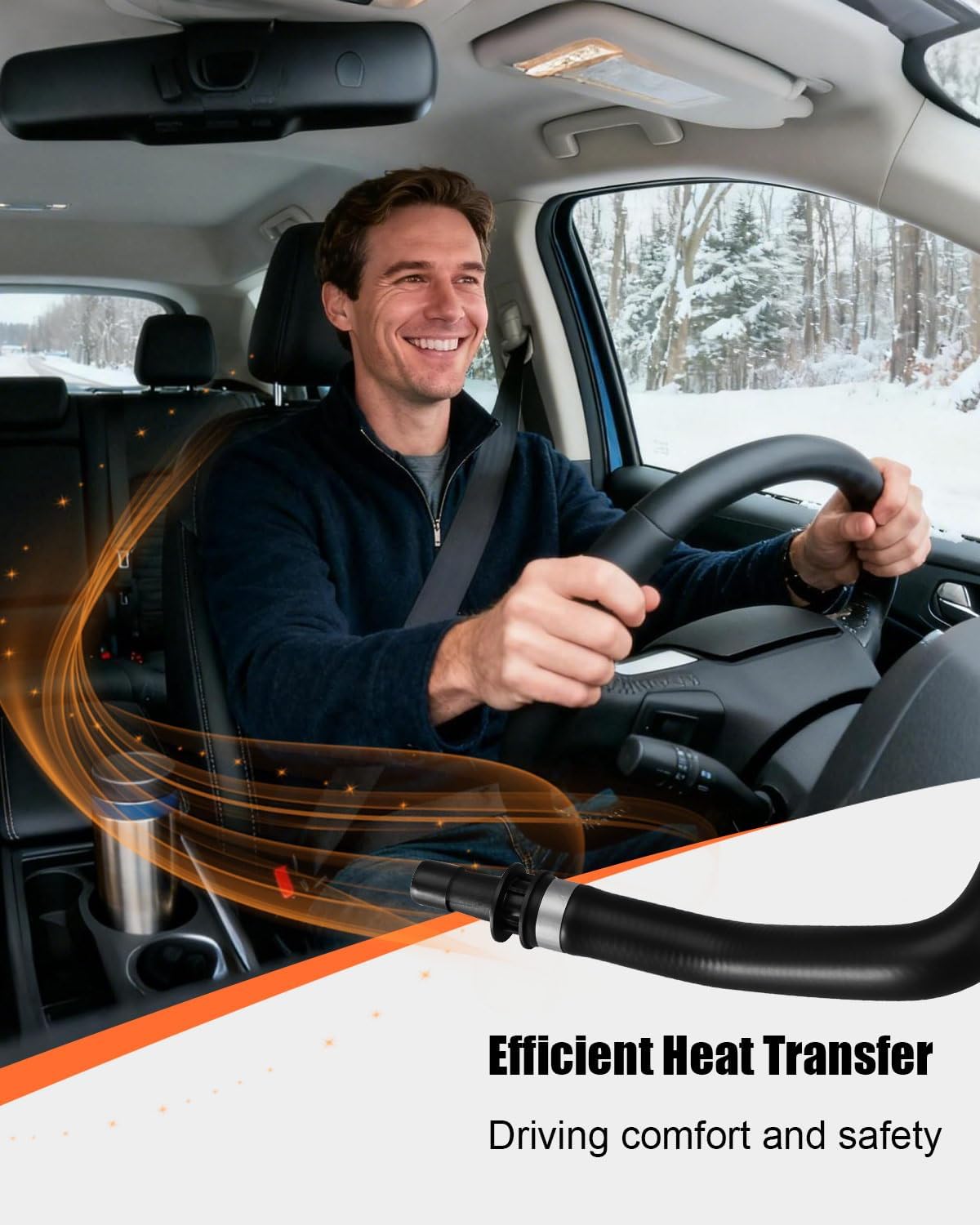 Inlet and Outlet HVAC Heater Hose Kit Fit for Ford Escape 2.0L 2.5L MKC, Replace CV6Z-18472-T CV6Z-18472-W KH-655