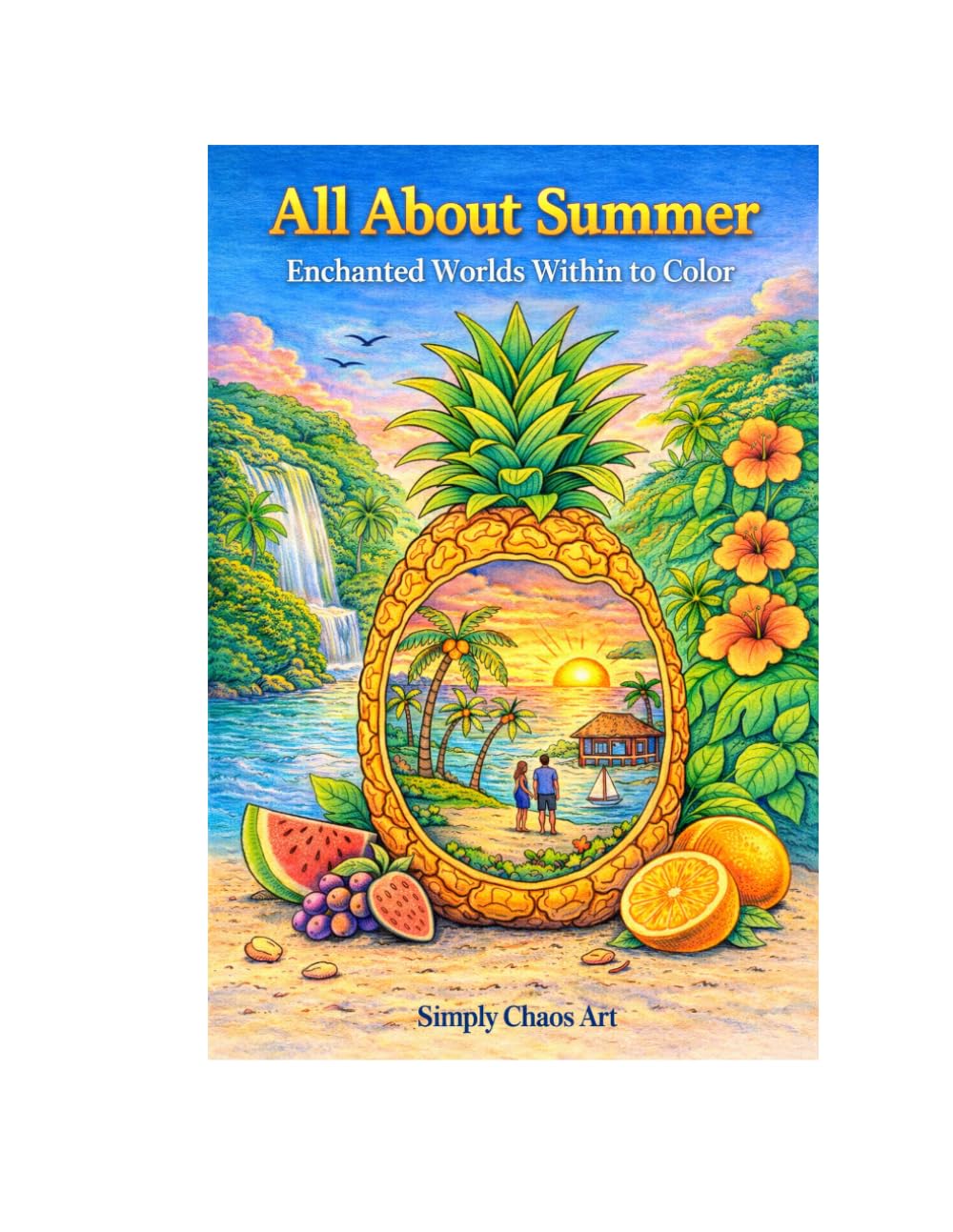All About Summer: Enchanted Worlds Within To Color