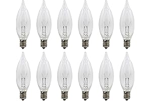 Creative Hobbies® Replacement Light Bulbs for Electric Candle Lamps, Flame Tip Bulbs...