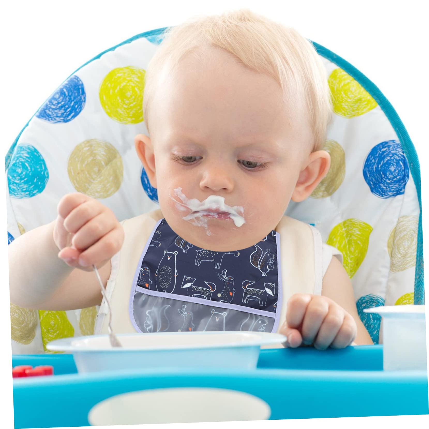 ibasenice 15stücke Teiliges Lätzchen Kleinkinder Spucklätzchen Mit Tiermotiven Und Streifen Für Mahlzeiten Und Spielzeiten Schützt Kleidung Vor Essensresten