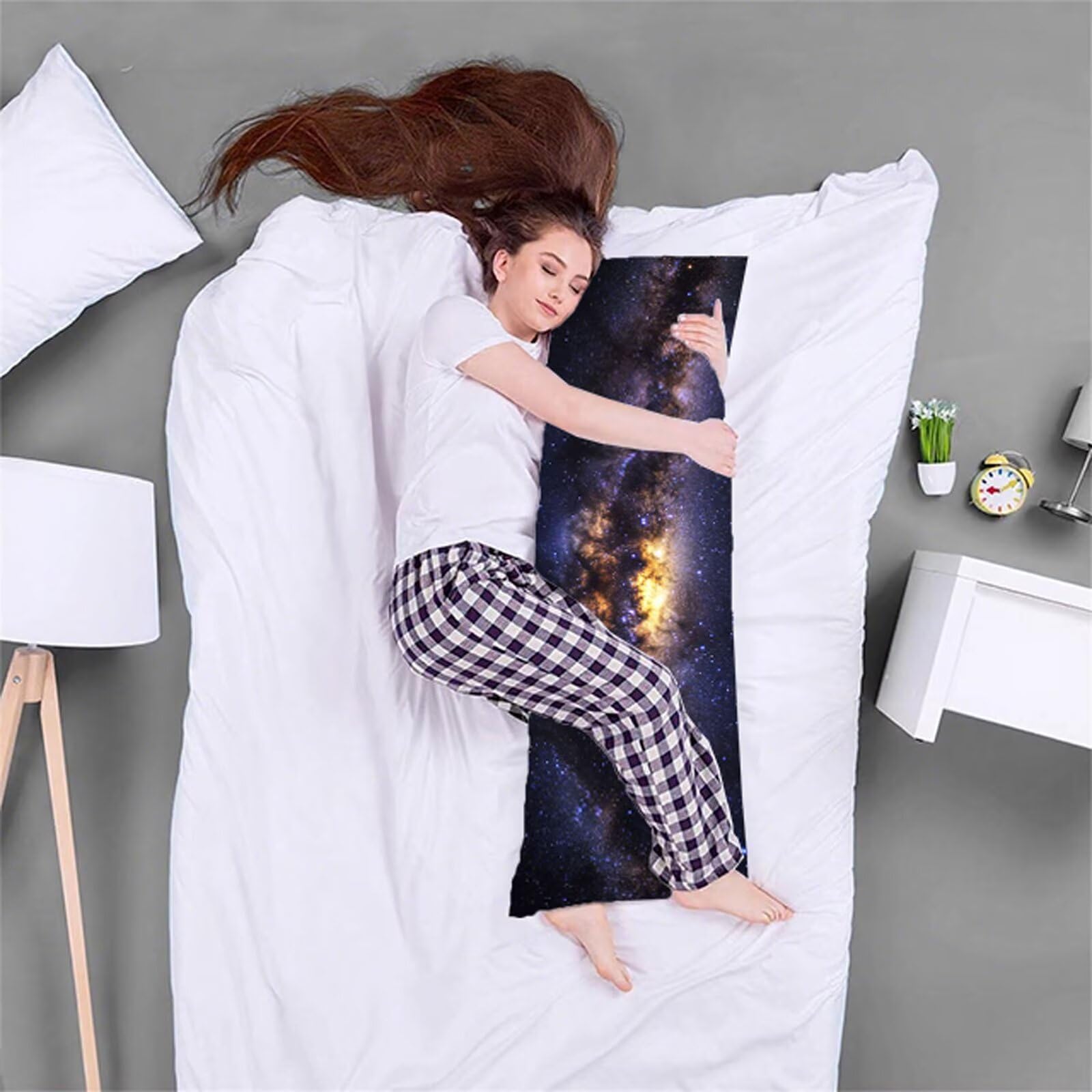 Czarna poszewka na poduszkę, długa poszewka na poduszkę, 71 x 210 cm, duża, super miękka, aksamitna poduszka na sofę z niewidocznym zamkiem błyskawicznym, dwustronny nadruk, długa poszewka na poduszkę