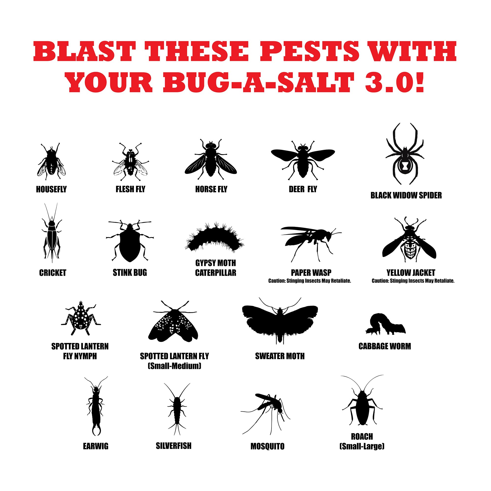 BUG-A-SALT 3.0, żółty, 1 sztuka (1 opakowanie) muszka