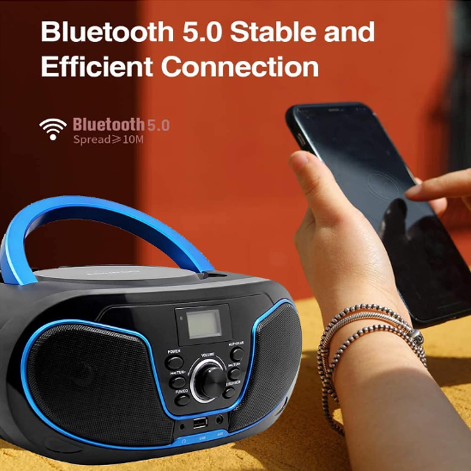 50% оƒƒ Dіѕсоunt LONPOO Stereo CD Boombox Portable Bluetooth Digital Tuner FM Radio CD Player with USB Playback,Bluetooth-in,AUX Input and 3.5mm Earphone Output & Music Sound System Bеѕt Sеllеr LONPOO Stereo CD Boombox Portable Bluetooth Digital Tuner FM Radio CD Player with USB Playback,Bluetooth-in,AUX Input and 3.5mm Earphone Output & Music Sound System