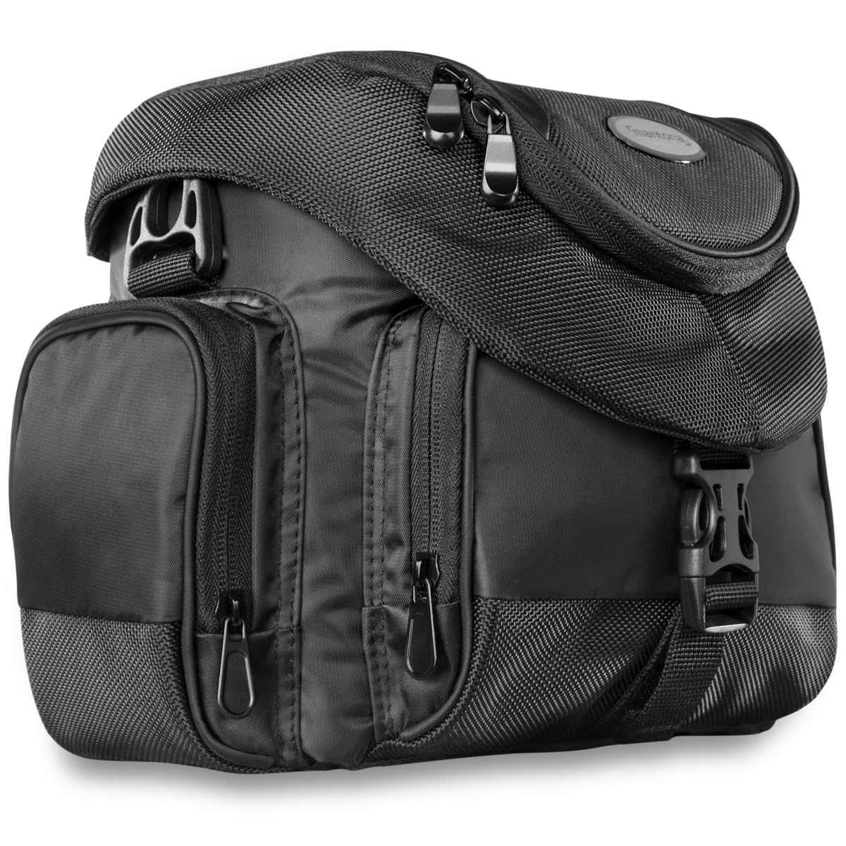Mantona Premium sac pour appareil photo reflex avec bandoulière variable - noir