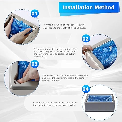 Miniatura 9 de ZxFuture Fundas higiénicas para botas y zapatos desechables antideslizantes paquete de 100 50 pares impermeables antideslizantes duraderas para