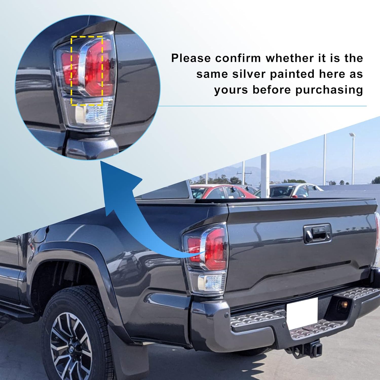 Tail Light Housing Compatible with 2020 2021 Toyota Tacoma Pickup Factory Style Rear Taillight Brake Lamp (Left Driver Side)