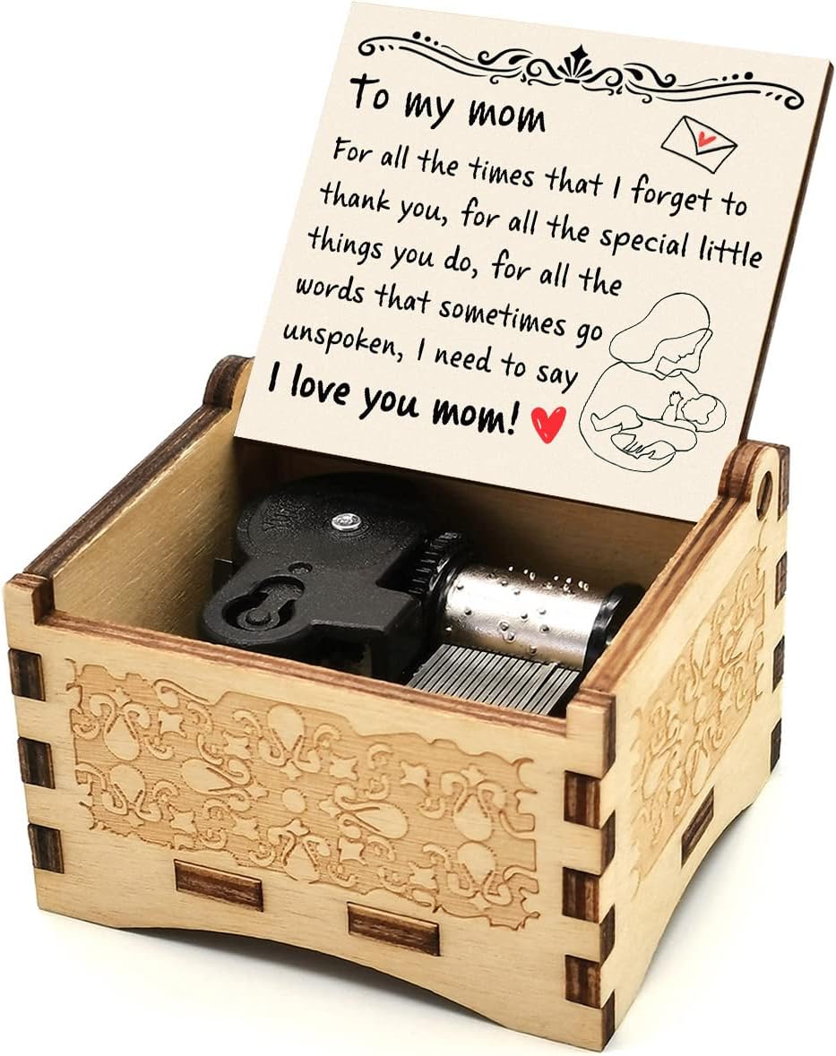 Mom Music Box, Mom Birthday, You are My Sunshine Music Box Wind Up (for Mom)