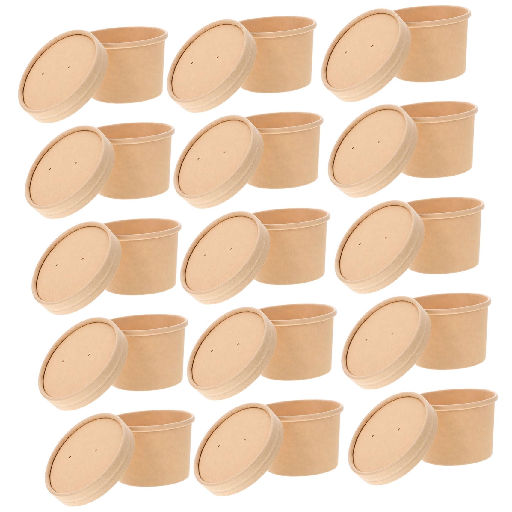 FOMIYES Serving Bowls for Entertaining Lightweight Takeout Containers Disposable Dinner Bowl