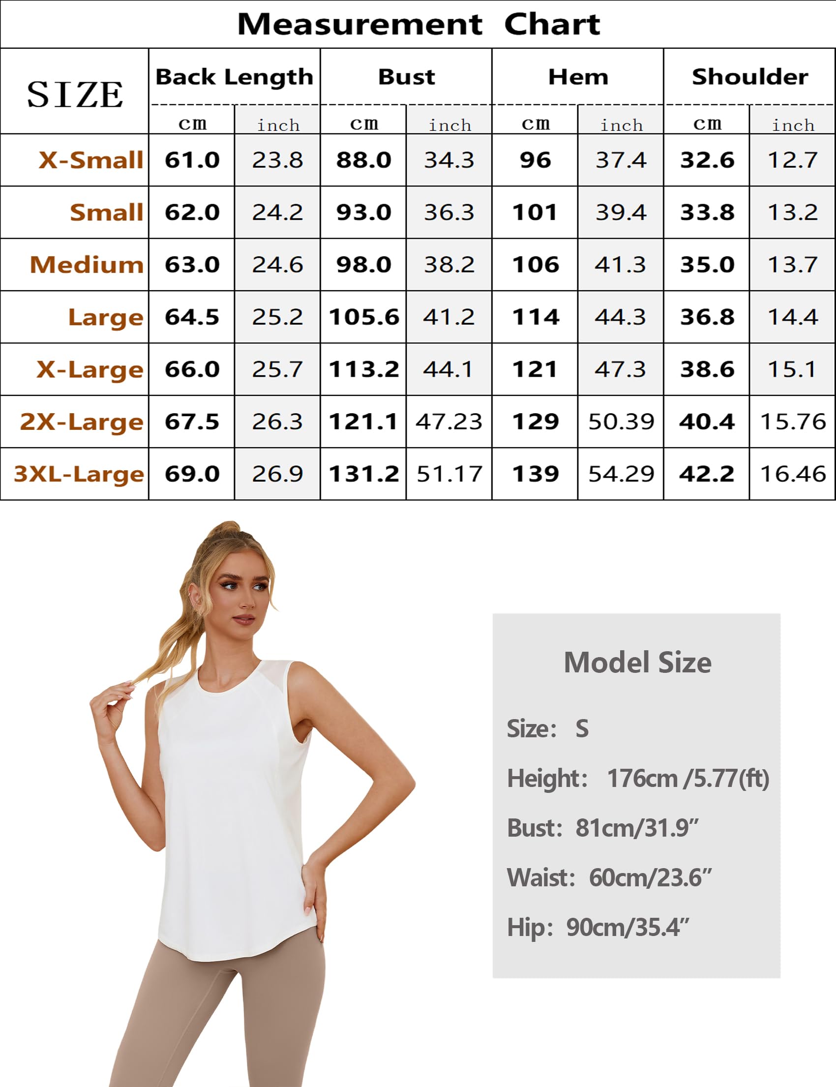 Gyabnw Camiseta sin Mangas Deportivo Tirantes Mujer Ligera y Transpirable para Deporte Adecuado para Yoga Gimnasio Correr y Otros Deportes