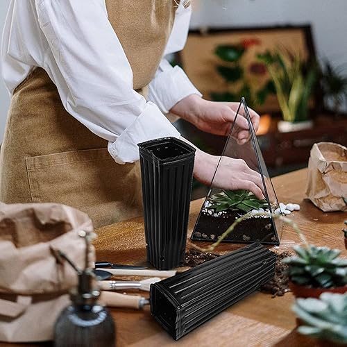 Miniatura 7 de Maceta alta para árbol profundo, 50 macetas profundas de plástico para viveros de 11.2 pulgadas de alto, macetas de plantas de semillero con