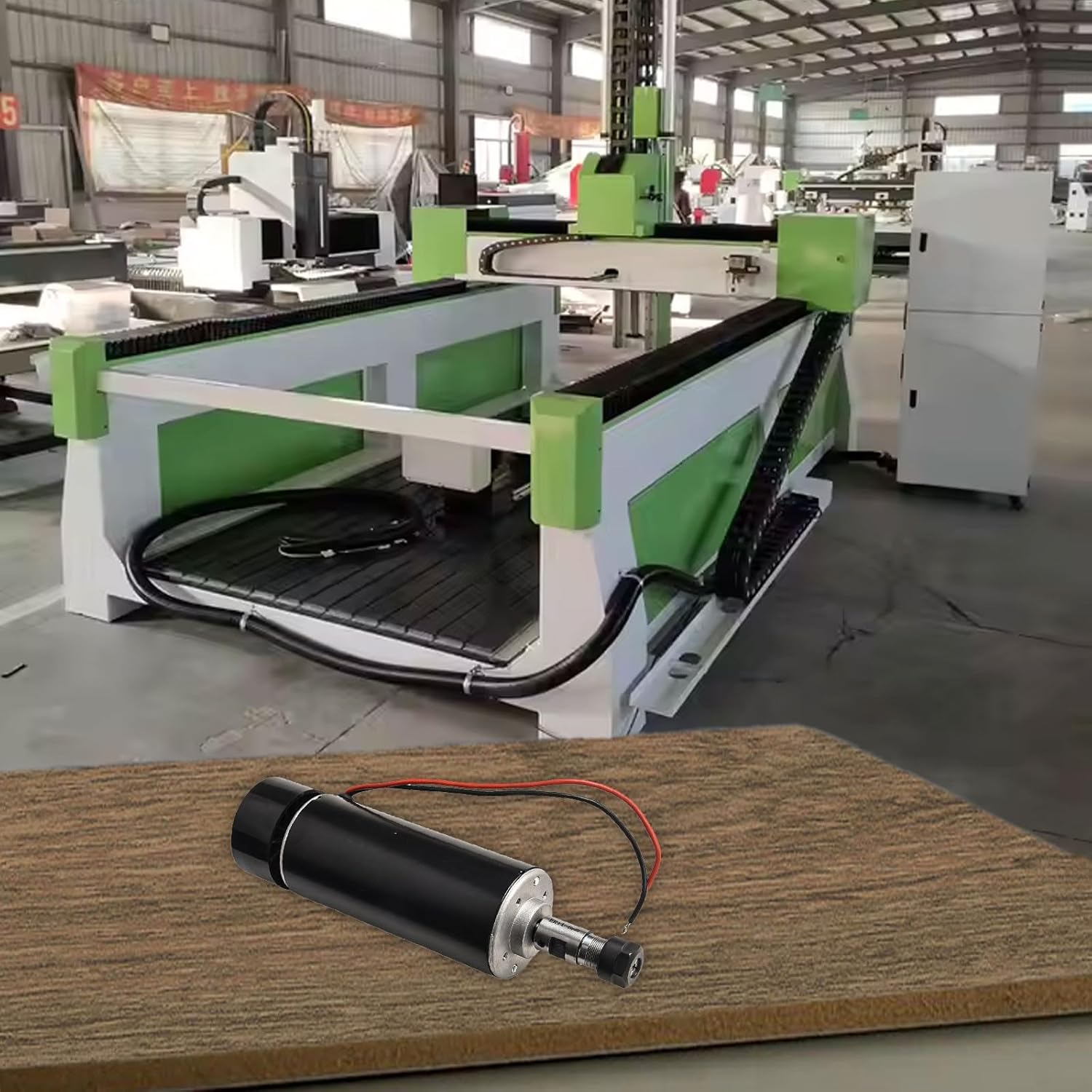 For CNC DC Spindle Motor 500W 48V 12000rpm ER16 Collet 52mm Diameter Rotating Motor for CNC Engraving Router