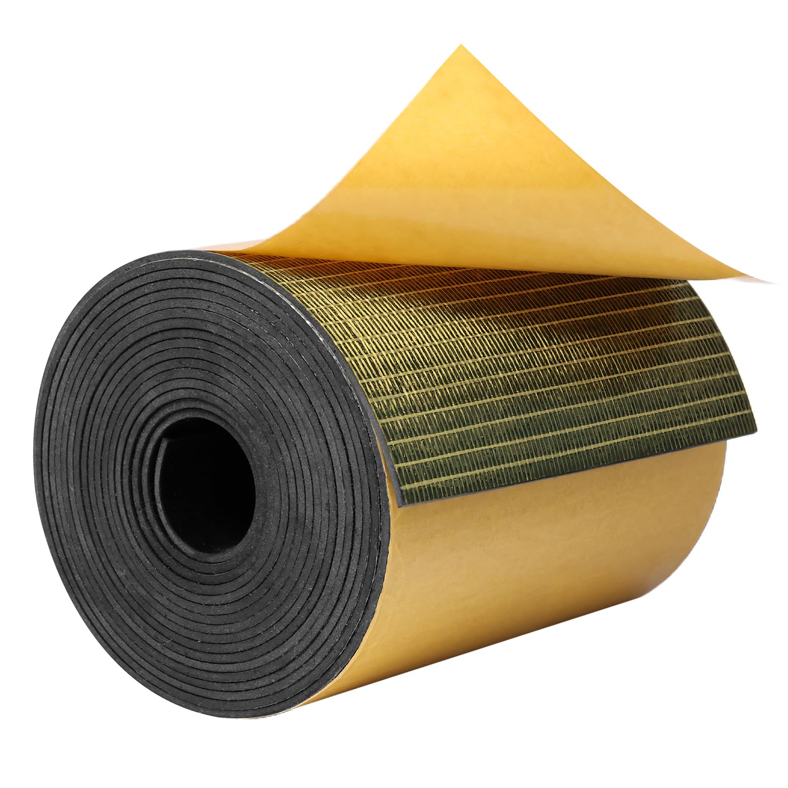 DGSL Neoprene Rubber Sheet Self Adhesive, Solid Rubber Sheets, Rolls & Strips for Crafts, Pads, Protection, Supports, Leveling, Anti-Vibration, Anti-Slip (4" Wide x 1/16" Thick x 10' Long, 1)