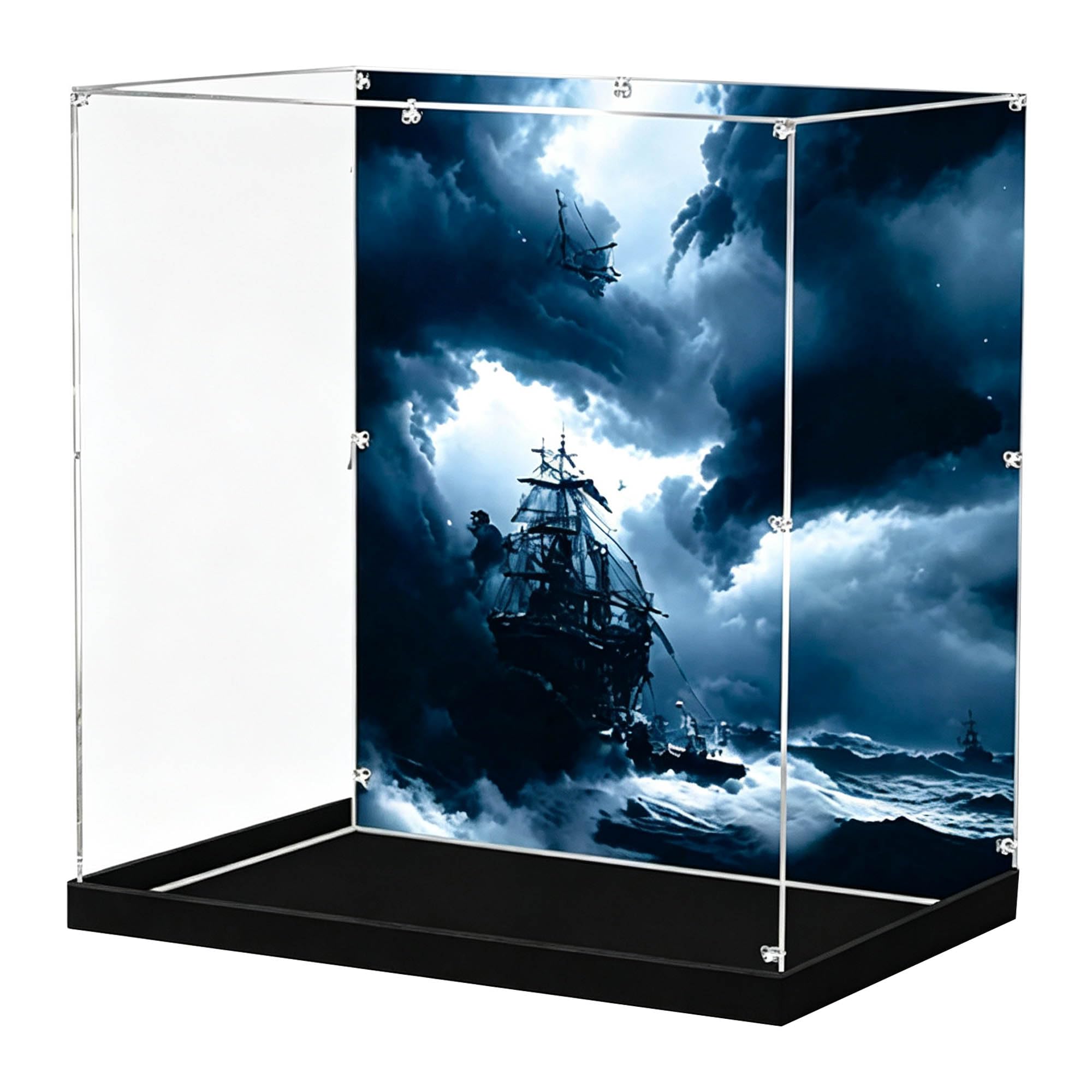 Acrylic Display Case for Le-go 10365 Model (Back spray C)