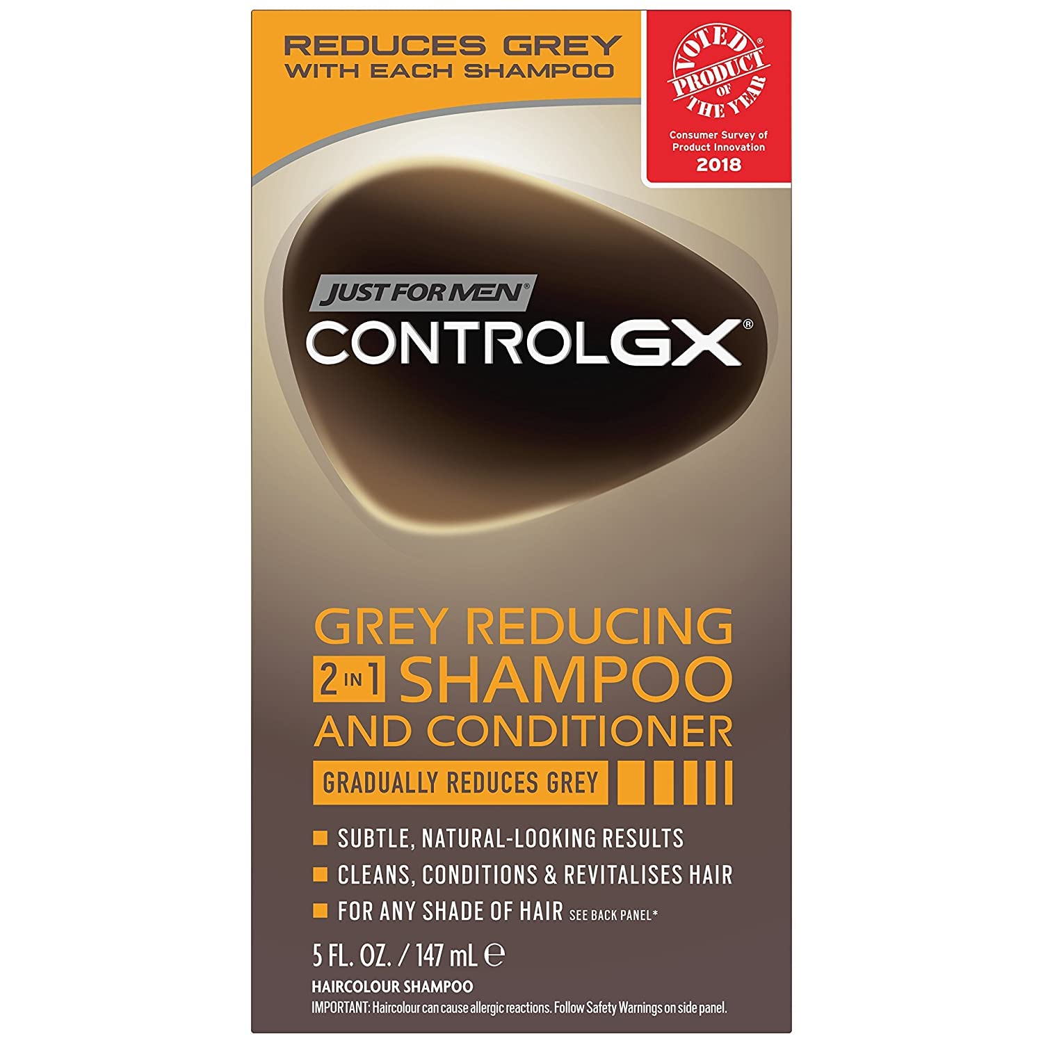 Just for Men Control GX 2 in 1 Shampoo and Conditioner, 5 Fluid Ounce