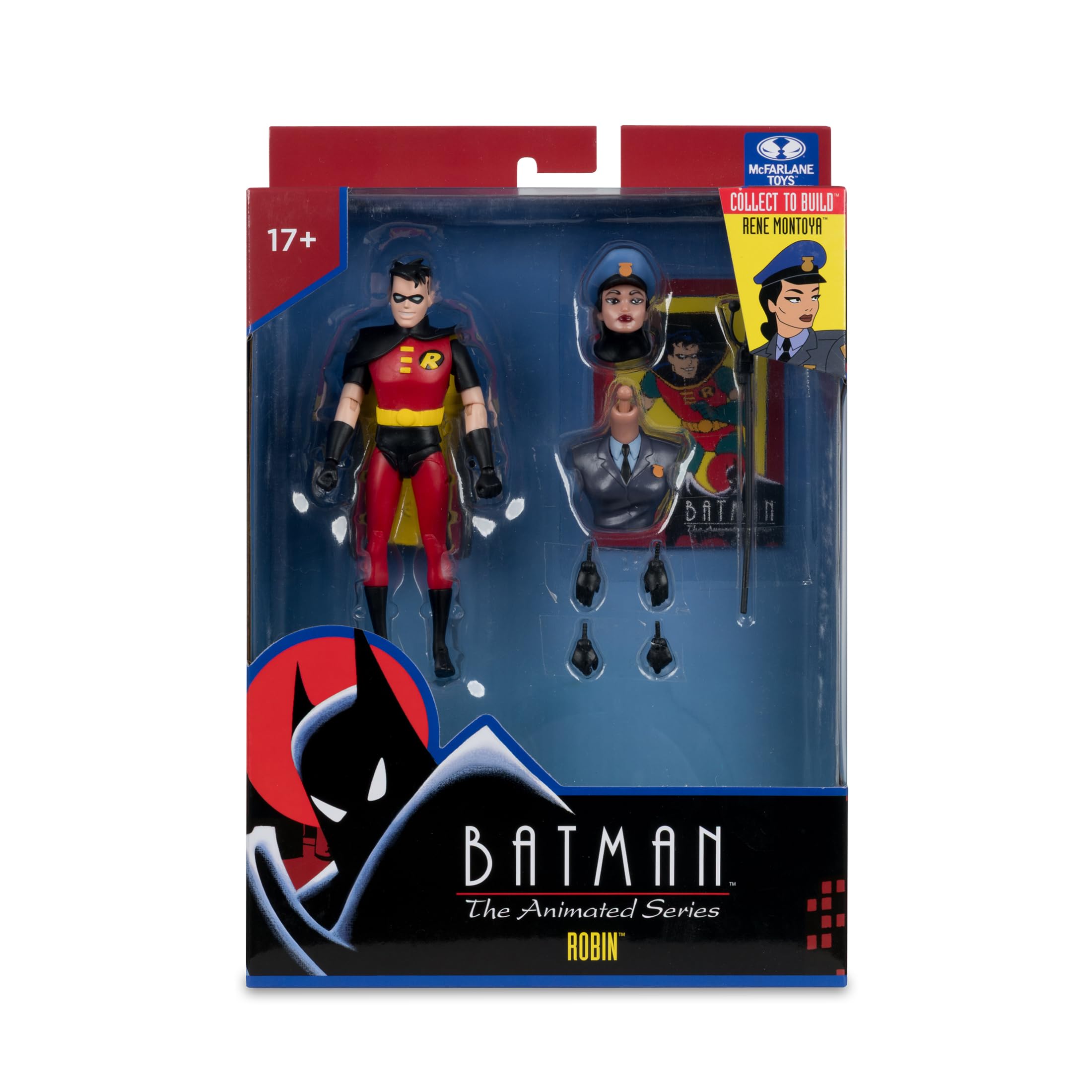 McFarlane DC Direct: Batman The Animated Series 15 cm figurka Build-A Wave 6 - Robin (czarno-czerwona)