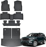 Vista 8 de Auxko Alfombrillas para todo tipo de clima, aptas para Ford Maverick Hybrid 2022-2024 2025, forros de goma de elastómero termoplástico, juego