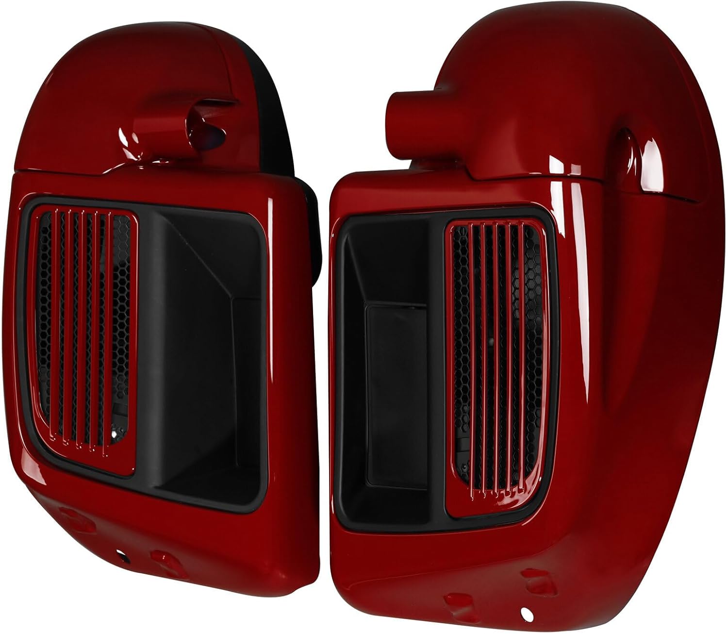 HR3 For Billiard Red/Vivid Black, Water-Cooled Vented Fairing Lowers Kit Compatible with 2020 Road Glide Limited FLTRK & 2021 Ultra Limited FLHTK (Replace for OEM)