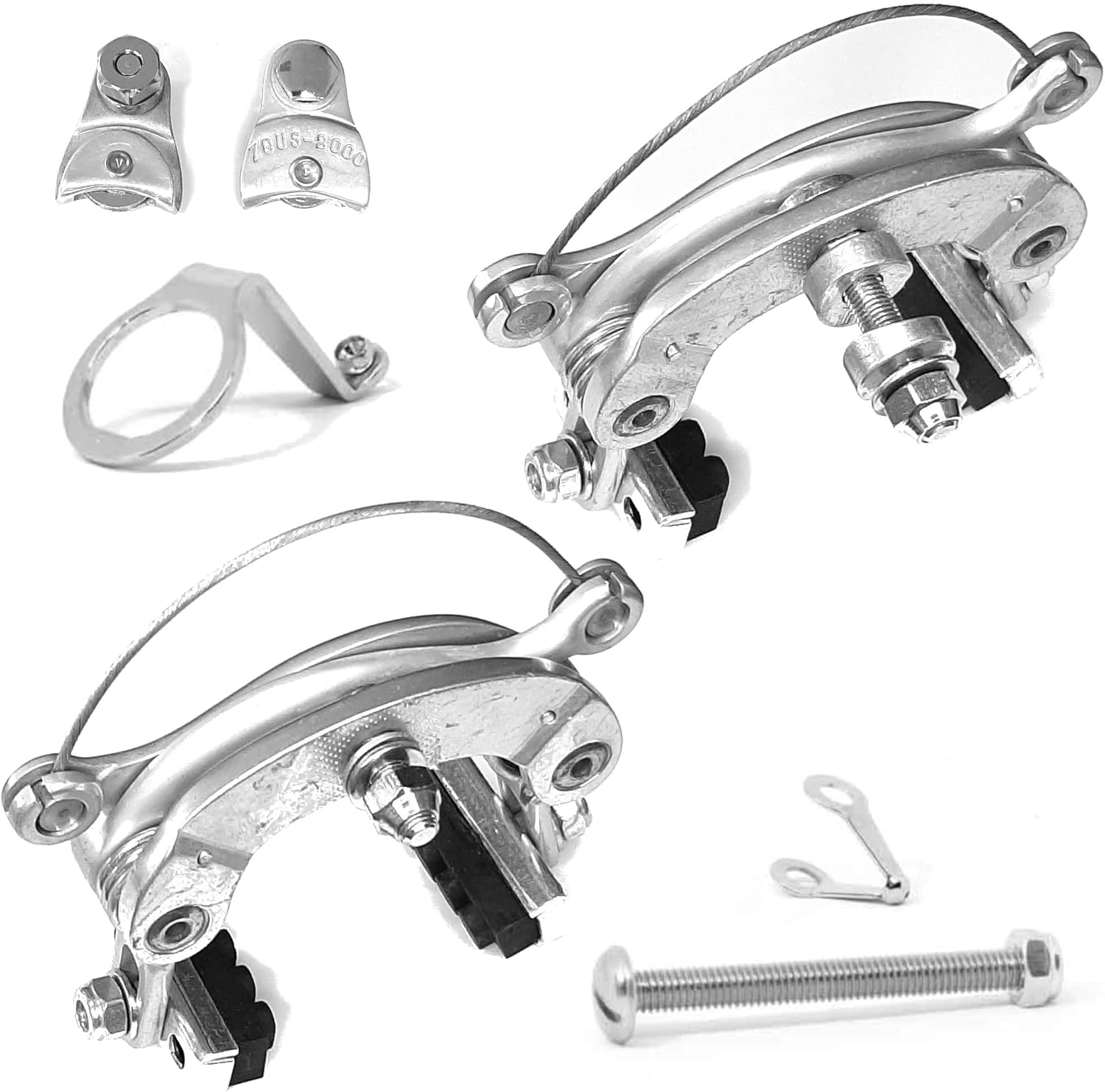 cyclingcolors Brake Caliper Bicycle Aluminium Zeus 2000 Traditional Cycle Vintage Hiker Complete Front Rear