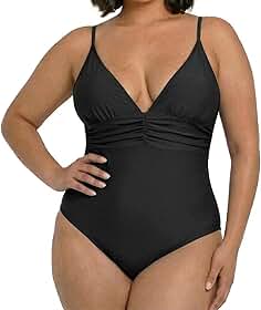 Maiô Plus Size Feminino Modelador Disfarça Barriga Afina Cintura Alças Ajustáveis 52-58 Multicores