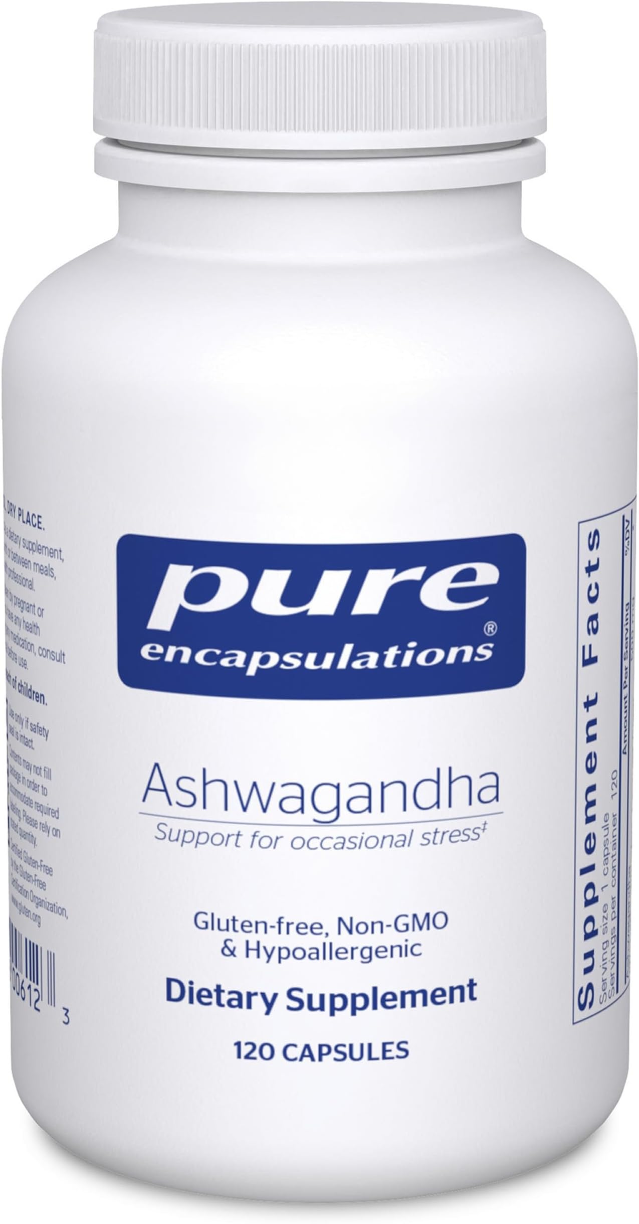 Ashwagandha | Supplement for Thyroid Support, Joints, Adaptogens, Focus, and Memory* | 120 Capsules