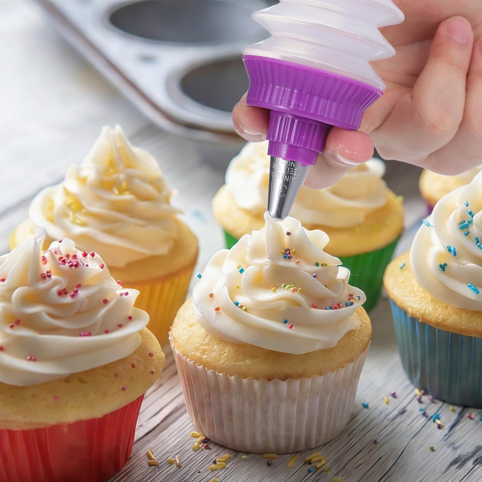 Artibetter Bouteilles à Glaçage Réutilisables 2 Pièces en PP pour Décoration de Gâteaux Précision, Accessoires de Pâtisserie pour Cake Decorating et Home Baking Couleur Couleur Aléatoire