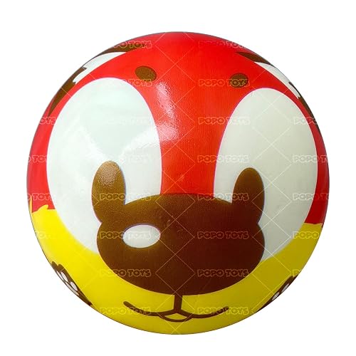 Beach Football | PVC Foam Beach Ball | No Air Needed | Light Weight & Safe Kids Playball | Best Use at Pools, Beach, Outdoor & Indoor Play | Dog | Multicolor| Popo Toys®