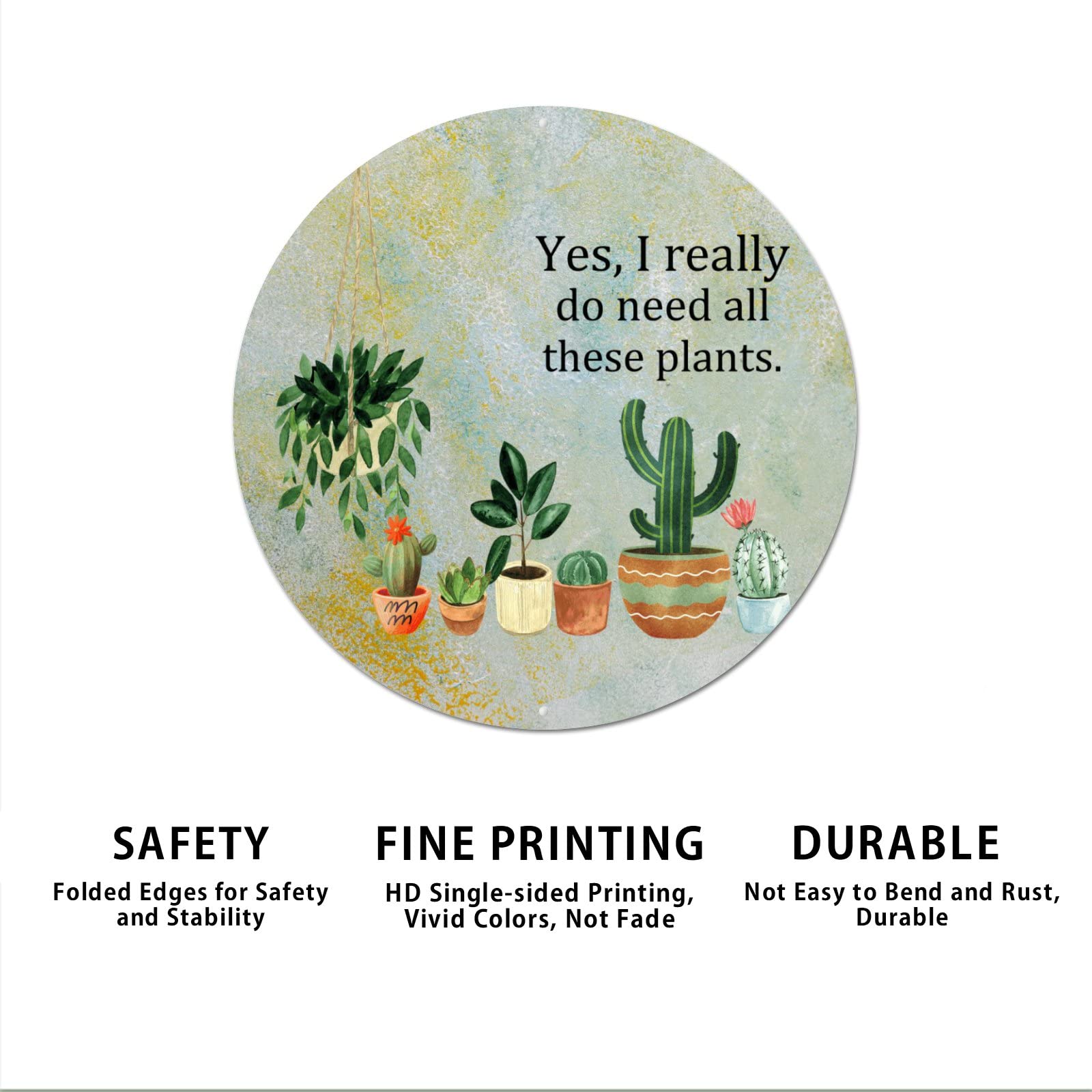 Cactus Plant Quotes Metalen Teken Ja Ik Heb Echt Al Deze Planten Nodig  Aluminium Metalen Bord Plantenliefhebbers Rustieke Wall Art Boerderij  Decoratief Teken Housewarming Gift 9x9 inch : Amazon.nl: Tuin, terras &