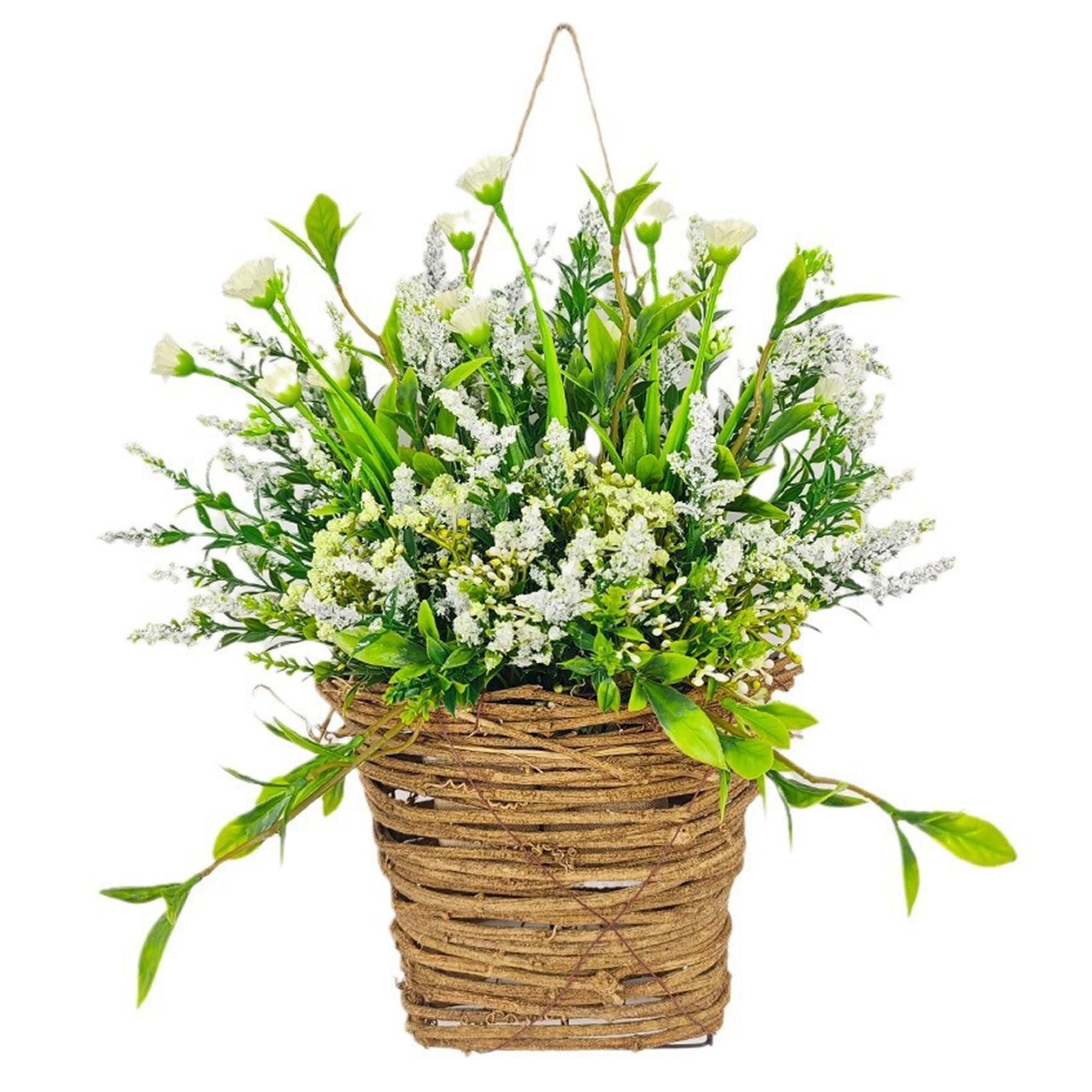 Couronne de fleurs de 35cm : la solution pour une déco de porte toujours fleurie