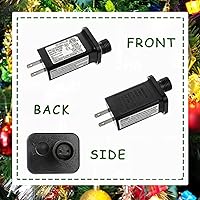 Vista 3 de Controlador LED de repuesto para transformador de 12 V, 6 W, clase 2, con 8 modos de suministro para cadena de luces de Navidad, decoraciones